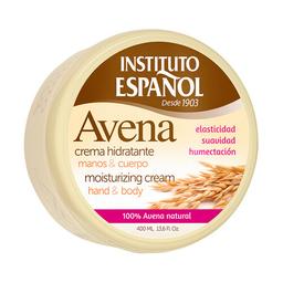 INSTITUTO ESPAÑOL Crema hidratante corporal y de manos con avena 100% natural INSTITUTO ESPAÑOL 400 ml