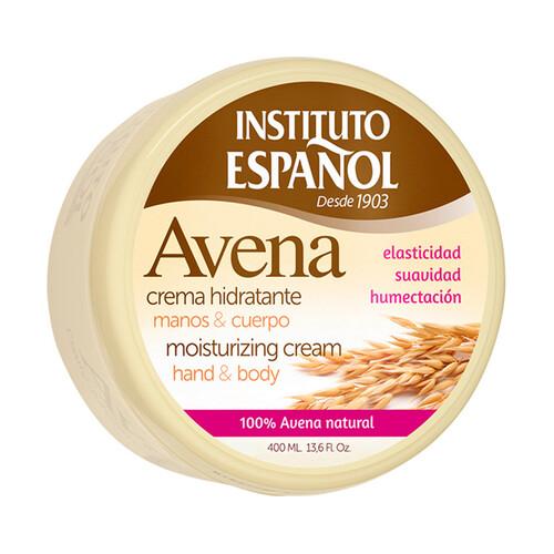 INSTITUTO ESPAÑOL Crema hidratante corporal y de manos con avena 100% natural INSTITUTO ESPAÑOL 400 ml