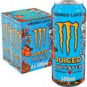 Bebida energética monster mango loco, pack 4x50 cl