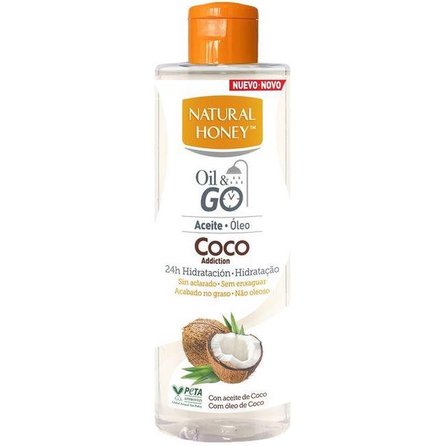 Aceite corporal oil&go coco natural honey, bote 250 ml