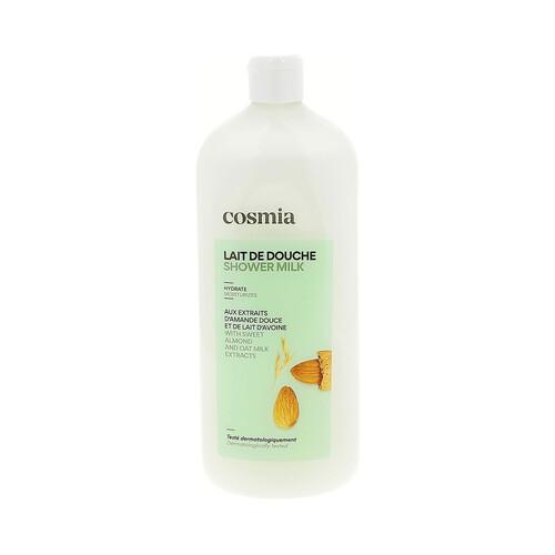 COSMIA Gel hidratante para baño o ducha (leche de ducha), con extractos de almendra dulce y leche de avena 750 ml