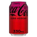 Coca Cola zero azúcar sabor cherry lata 33 cl