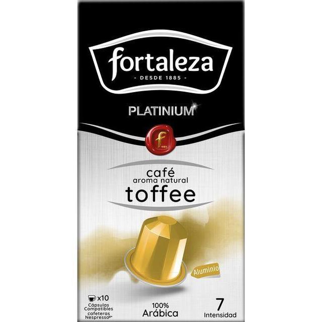 Café con toffee comp. nespresso fortaleza, caja 10 uds