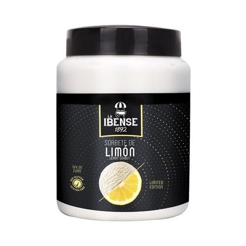 LA IBENSE 1892 Tarrina de helado de sorbete de limón, elaborado sin gluten1892 1 l