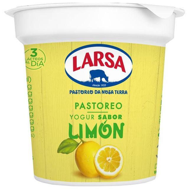 Yogur sabor limón larsa, tarrina 125 g