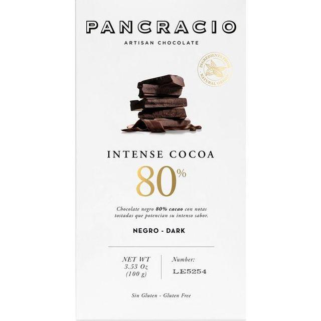 Chocolate negro 80% pancracio, tableta 100 g