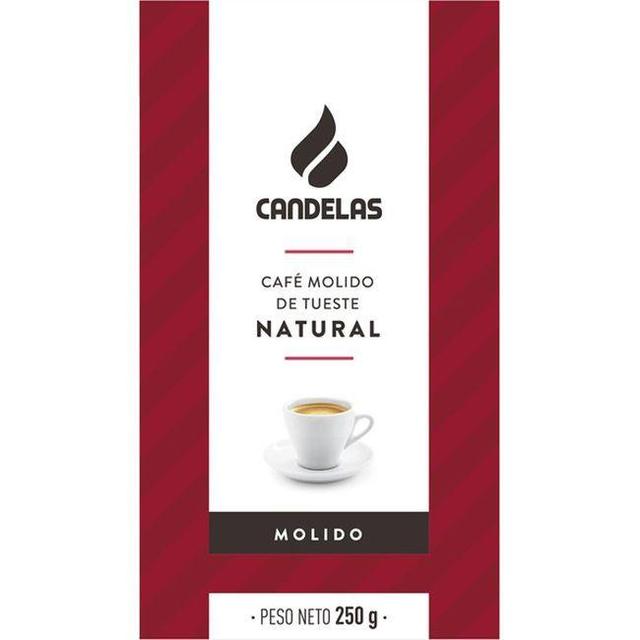 Café molido natural candelas, paquete 250 g