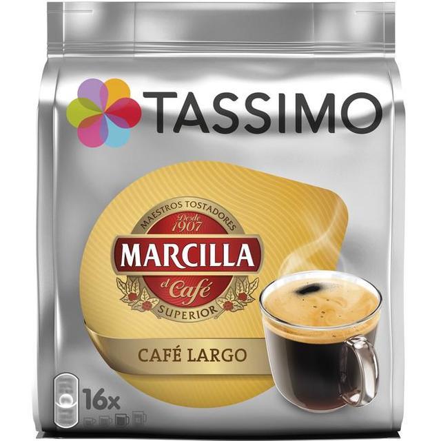 Café largo tassimo marcilla, paquete 16 uds