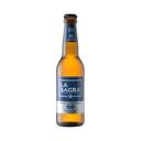 LA SAGRA Cerveza rubia sin alcohol (0,0%) botellin de 33 cl