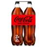 Refresco de cola zero Coca-Cola botella 2 x 2 l