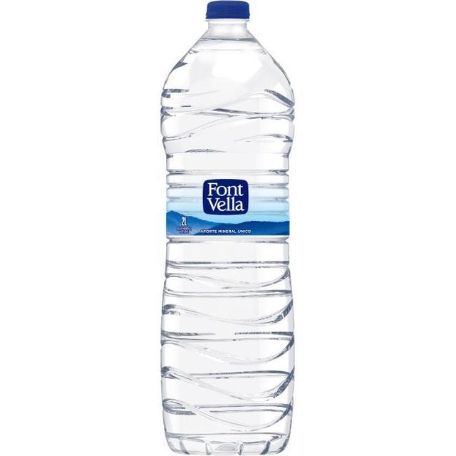 Agua mineral natural Font Vella botella 2 l