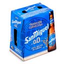 Cerveza sin alcohol 0,0 san miguel, pack botellín 6x25 cl