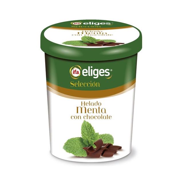 Helado menta chocolate IFA ELIGES tarrina 340 g