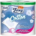 Papel higiénico 5 capas cotton foxy, paquete 4 rollos
