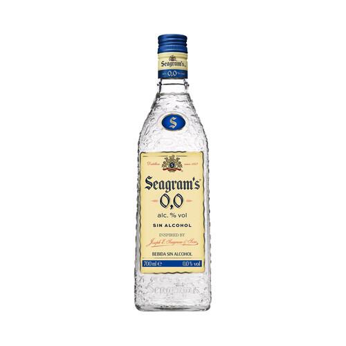 Seagram´s 0,0 Bebida sin alcohol, tipo Dry Gin botella 70 cl
