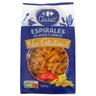 Pasta espirales de maíz y arroz Classic Carrefour No gluten sin gluten 500 g