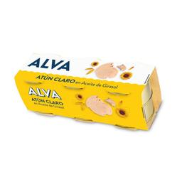 Atún claro en aceite de girasol ALVA pack 6x70 g pn