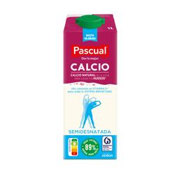 Leche semidesnatada con calcio Pascual brik 1 l