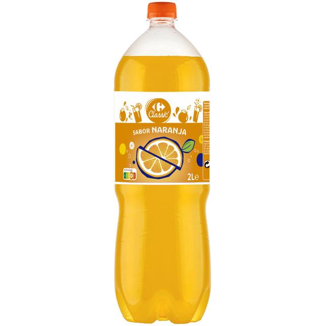 Refresco sabor naranja Carrefour Classic' botella 2 l