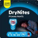 Pants de noche niño 16-23 kg 3-5 años drynites, paquete 16 uds