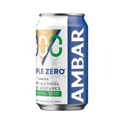 Cerveza Ambar triple zero lata 33 cl