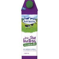 Leche desnatada 0% sin lactosa m. g. asturiana, brik 1 litro