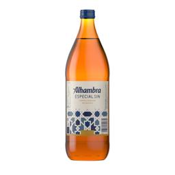 Cerveza Alhambra especial sin alcohol botella 1 l