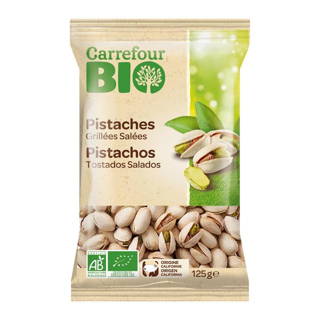 Pistachos tostados y salados ecológicos Carrefour Bio 125 g