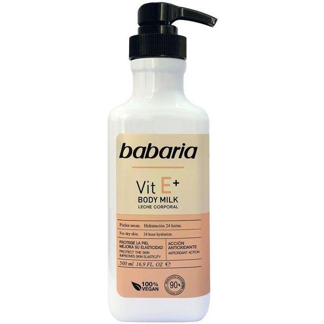 Loción corporal vitamina e babaria, dosificador 500 ml