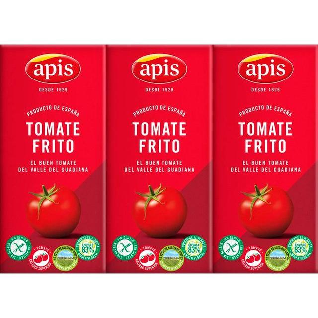 Tomate frito apis, pack 3x215 g