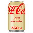 Refresco de cola light sin cafeína Coca-Cola lata 33 cl