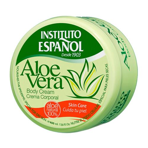 INSTITUTO ESPAÑOL Crema corporal hidratante con aloe vera 100% natural, especial pieles secas INSTITUTO ESPAÑOL 400 ml
