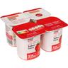 Yogur sabor fresa eroski basic, pack 4x125 g