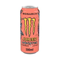 MONSTER Juice Monarch Bebida energética con ligero sabor a nectarina y melocotón lata de 50 cl