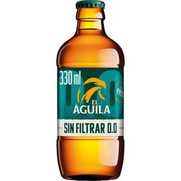 Cerveza 0,0 sin filtrar el aguila, botellín 33 cl
