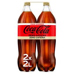 Refresco cola Coca-Cola 2l pack 2 zero zero sin cafeína