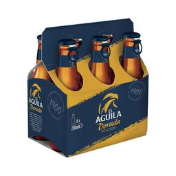 EL AGUILA DORADA Cerveza pack de 6 botellas de 20 cl