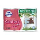 Papel higiénico 2 capas Confort Carrefour 12 rollos