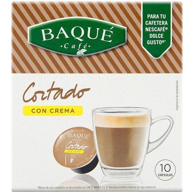Café cortado crema compatible dolce gusto baqué, caja 10 uds