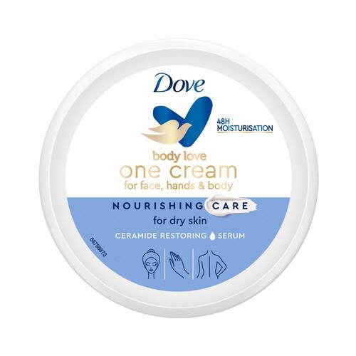 DOVE Crema de manos, cara y cuerpo para piel seca DOVE Nourishing care 250 ml