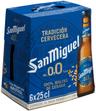 Cerveza sin alcohol San Miguel 0,0% pack 6 botellas 25cl