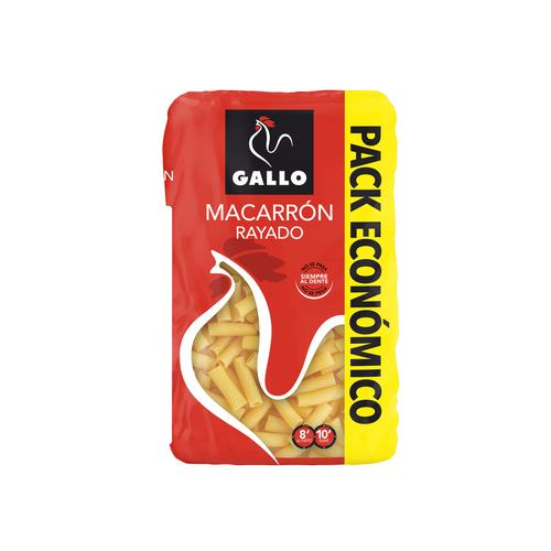 Macarrón rayado gallo, paquete 900 g