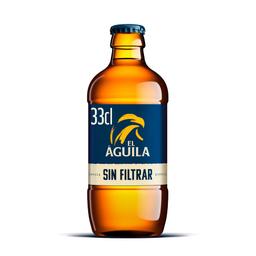 Cerveza EL AGUILA sin filtrar botella 33 cl