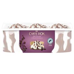 CARTE D'OR Les Desserts de Frigo Tarrina de helado de stracciatella, con salsa y trocitos de chocolate 825 ml