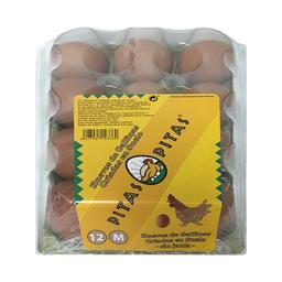 PITAS Huevos de gallinas sueltas en el gallinero clase M y cat. A 12 uds