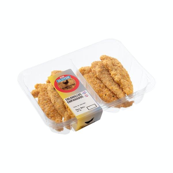 Solomillos de pollo marinados empanados sin gluten