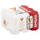 Cerveza Ambar Lager especial pack de 9 latas de 33 cl