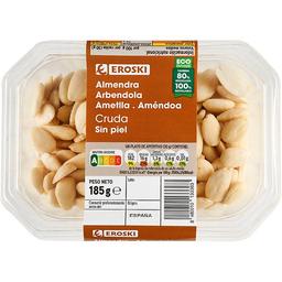 Almendras crudas repeladas eroski, tarrina 185 g