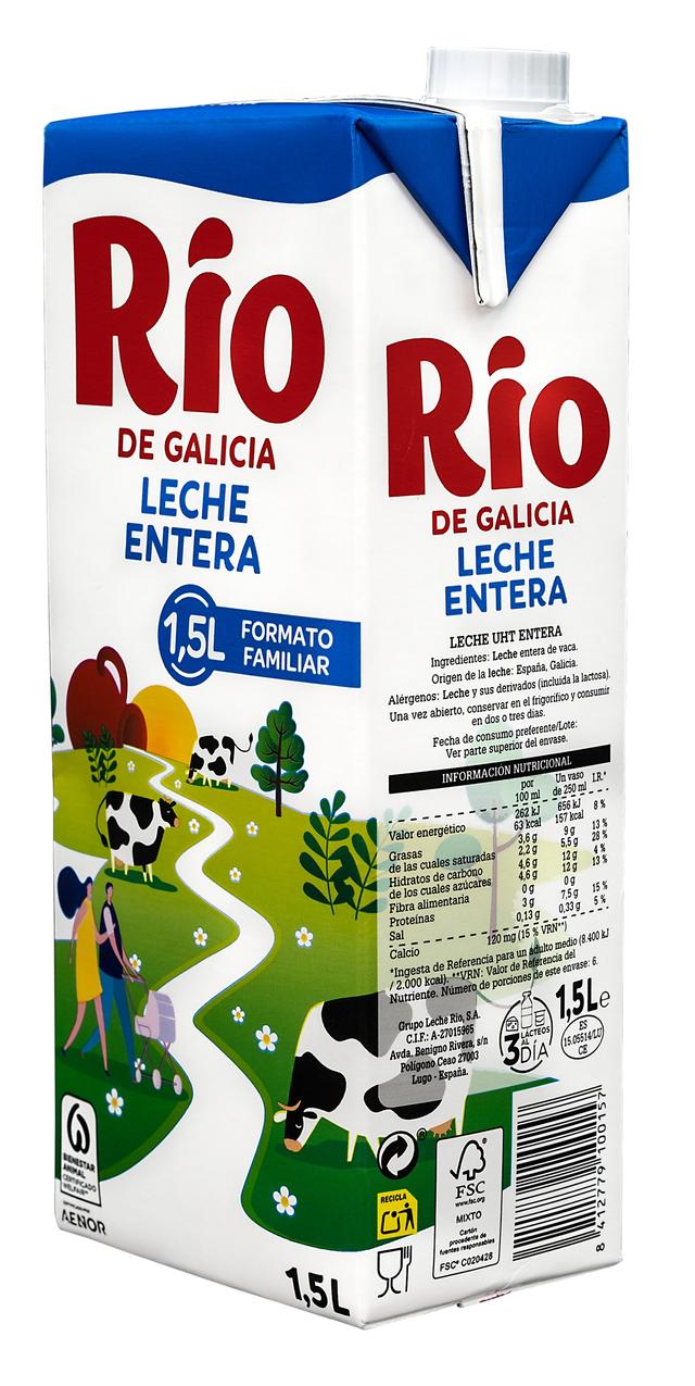 Leche Río 1,5l entera brik