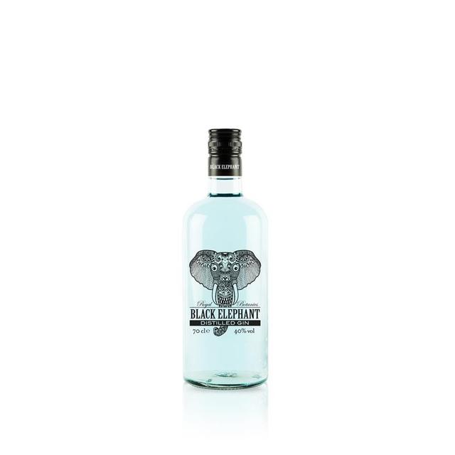 Ginebra distilled BLACK ELEPHANT botella 70 cl